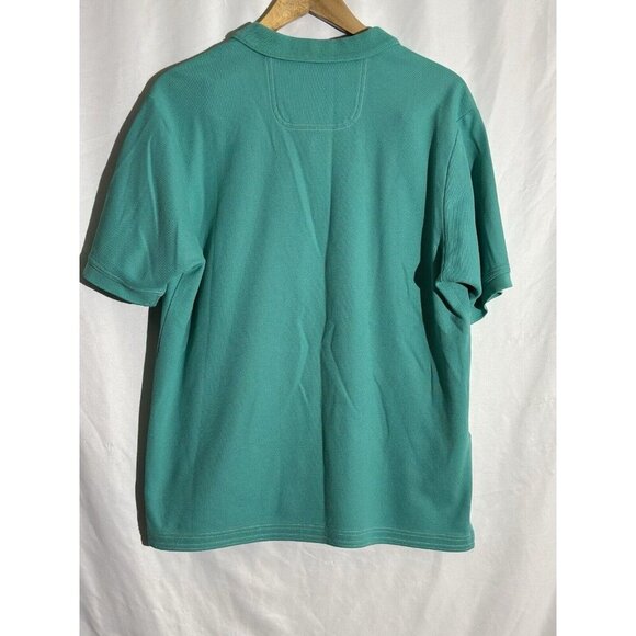Tommy Bahama Polo Shirt Men’s Medium Island Zone Supima Cotton Green - Picture 7 of 7